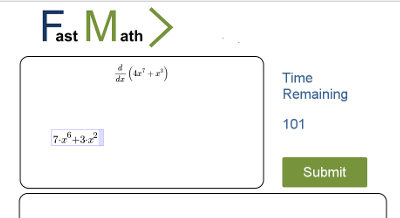 FastMath Prototype - Question (with wrong answer)